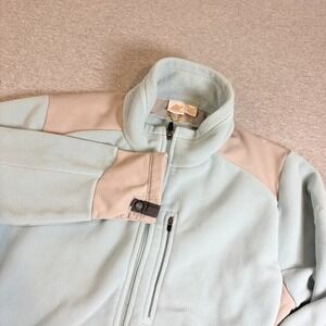 Eastern Mountain Sports Fleece Jacket Womens XL Blue Polartec Full Zip Hiking